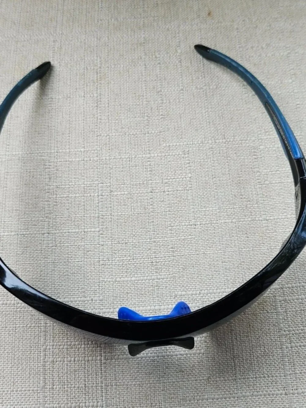 NYS city Men Sunglasses Black Wrap Sport Eyewear Shades Blue Mirror Lenses